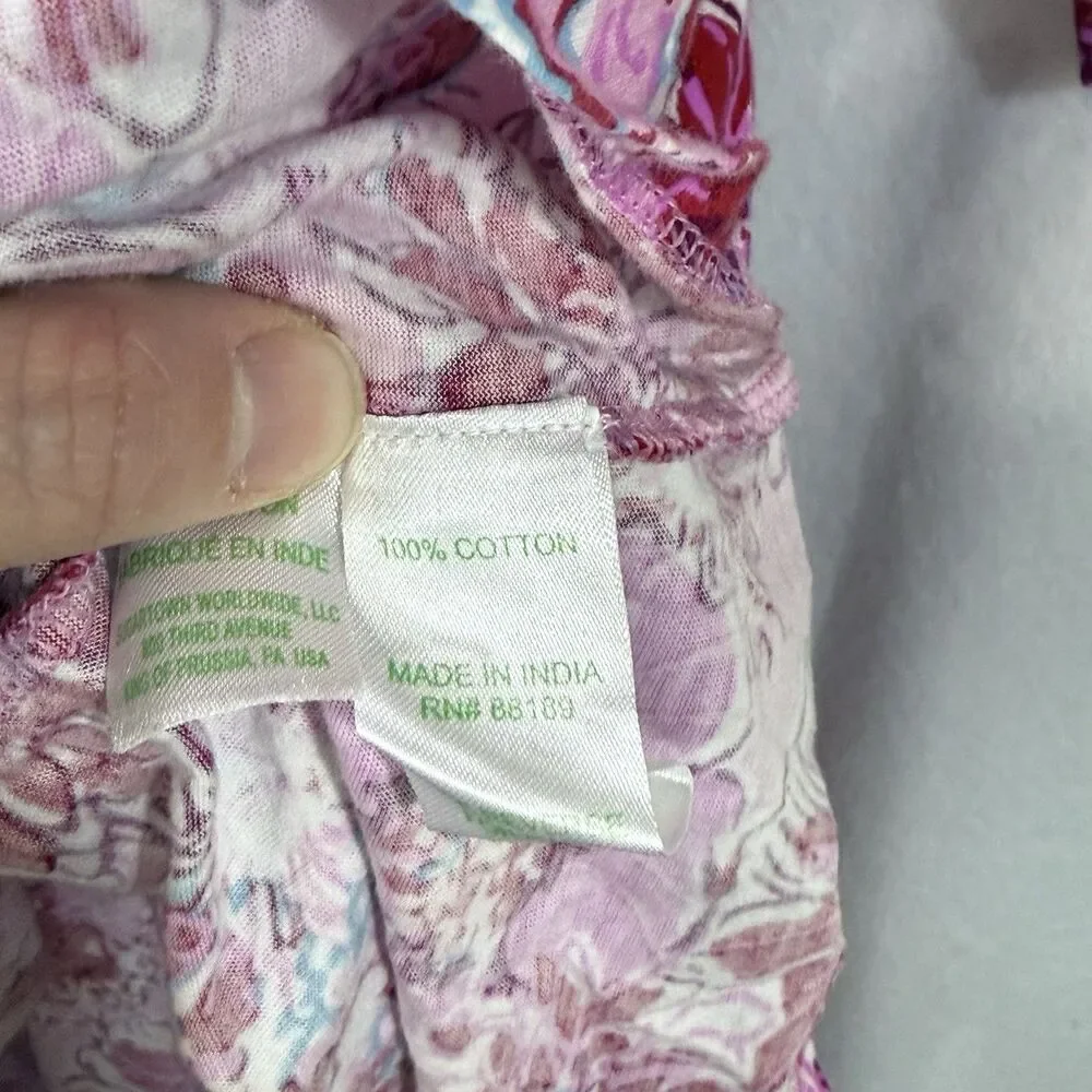 Lilly Pulitzer Lilac Thistle In The Wild Flowers Mini Geanna Dress XL 12/14 Pink